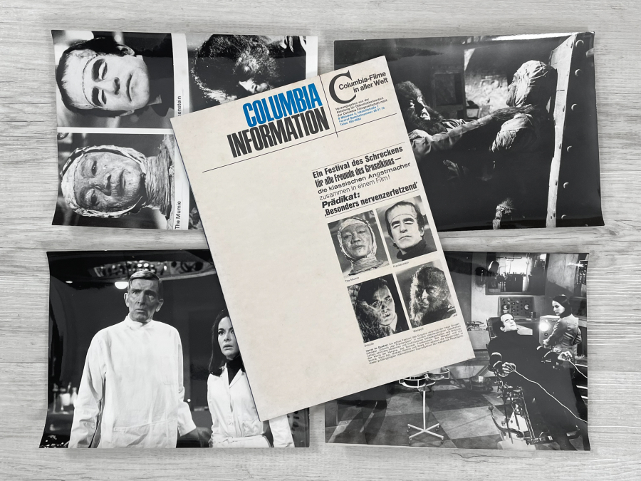 Assignment Terror / Los Monstruous del Terror - 4 German press still and press book